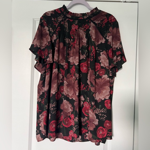 Georgette Lace Inset Blouse - Picture 2 of 5